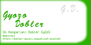 gyozo dobler business card