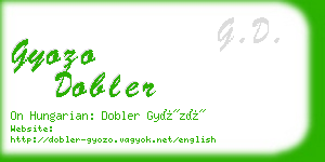 gyozo dobler business card